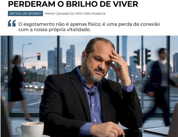 A mente cansada da vida moderna: por que tantas pessoas perderam o brilho de viver