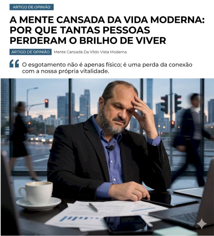 A mente cansada da vida moderna: por que tantas pessoas perderam o brilho de viver