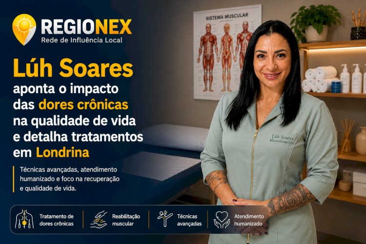 Lúh Soares apresenta alternativas eficazes para o tratamento de dores e recuperação física em Londrina